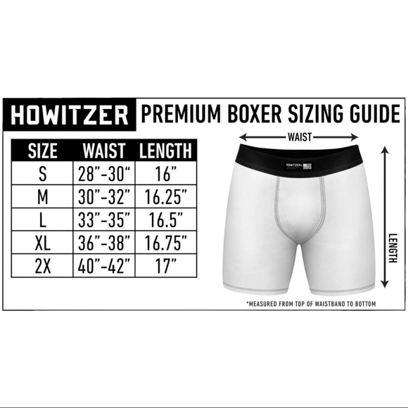 Howitzer Style Men's Boxer WE THE PEOPLE Premium Military Grunt MFG - Picture 3 of 6